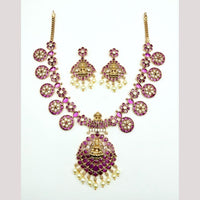 Sona Covering  Pota Stone Necklace Set