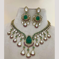 Sona Covering  Pota And Kundan Stone Necklace Set