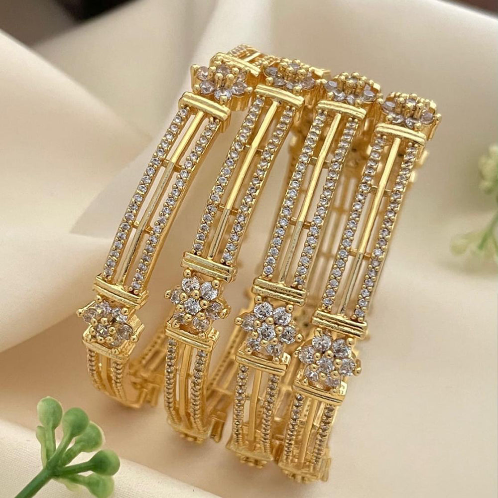 Sona Covering Elegance Glow Austrain And Pota Stone Bangles Set