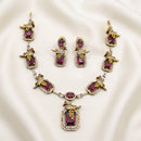 Sona Covering Premium American Diamond Designer Necklace Set