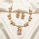 Sona Covering Premium American Diamond Designer Necklace Set