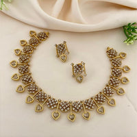 Sona Covering Elegant Crystal Stone And Austrian Stone Necklace Set