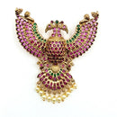 Sona Covering Traditional Pota Stone And Pearl Jhumki Earrings