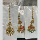 Sona Covering Designer Pota Stone And Pearl Maangtikka