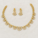 Sona Covering Elegant Pota Stone And Austrian Stone Necklace Set