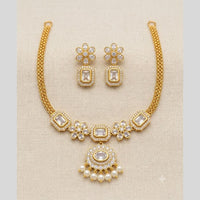Sona Covering Elegant Pota Stone And Pearl Necklace Set