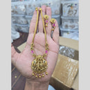 Sona Covering Elegant Pota Stone And Beads Temple Necklace Set