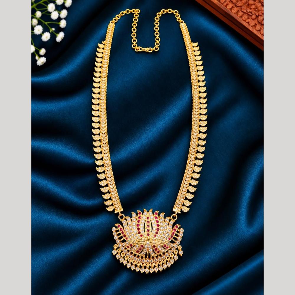 Sona Covering Elegant Pota Stone Long Necklace