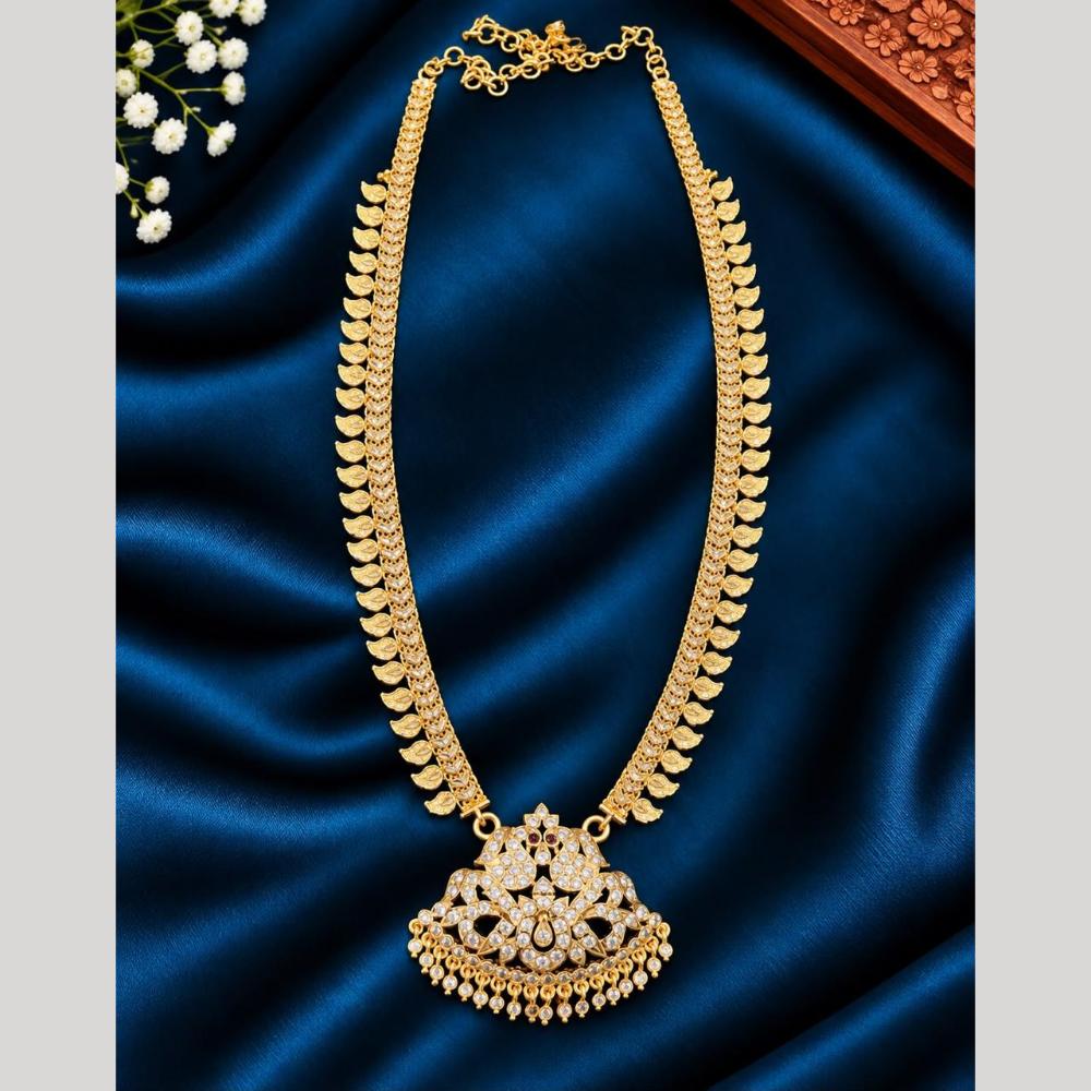 Sona Covering Elegant Pota Stone Long Necklace