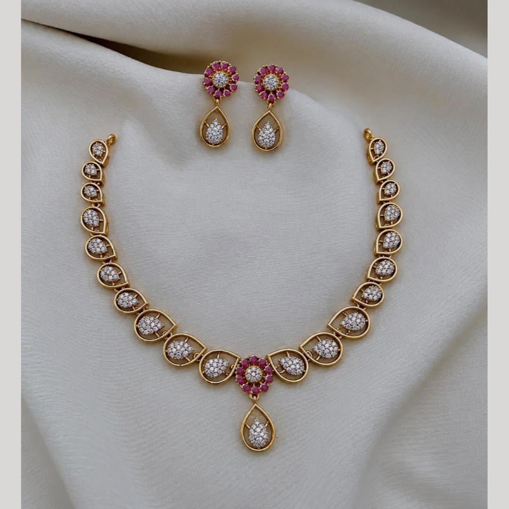 Sona Covering Elegant Austrian Stone Necklace Set