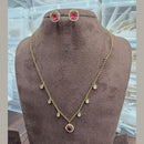 Sona Covering Classic American Diamond Designer Jewellery Necklace Set