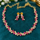Sona Covering Classic American Diamond Designer Jewellery Necklace Set