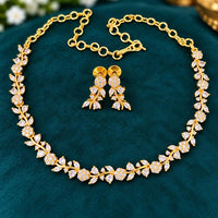 Sona Covering Classic American Diamond Designer Jewellery Necklace Set
