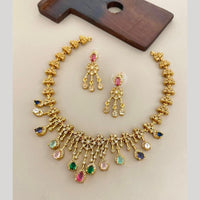 Sona Covering Classic American Diamond Designer Jewellery Necklace Set