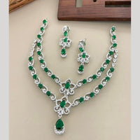 Sona Covering Classic American Diamond Designer Jewellery Necklace Set