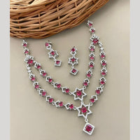 Sona Covering Classic American Diamond Designer Jewellery Necklace Set