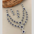 Sona Covering Classic American Diamond Designer Jewellery Necklace Set