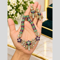 Sona Covering Classic American Diamond Designer Jewellery Necklace Set