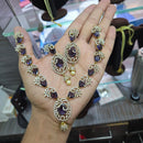 Sona Covering Classic American Diamond Designer Jewellery Necklace Set