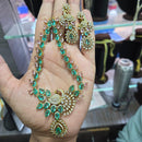 Sona Covering Classic American Diamond Designer Jewellery Necklace Set