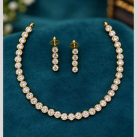Sona Covering Elegant Austrian Stone Necklace Set