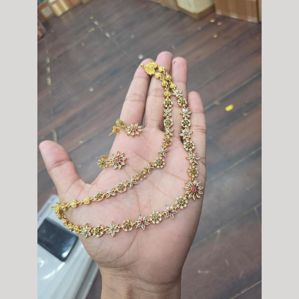 Sona Covering Elegant Austrian Stone Necklace Set
