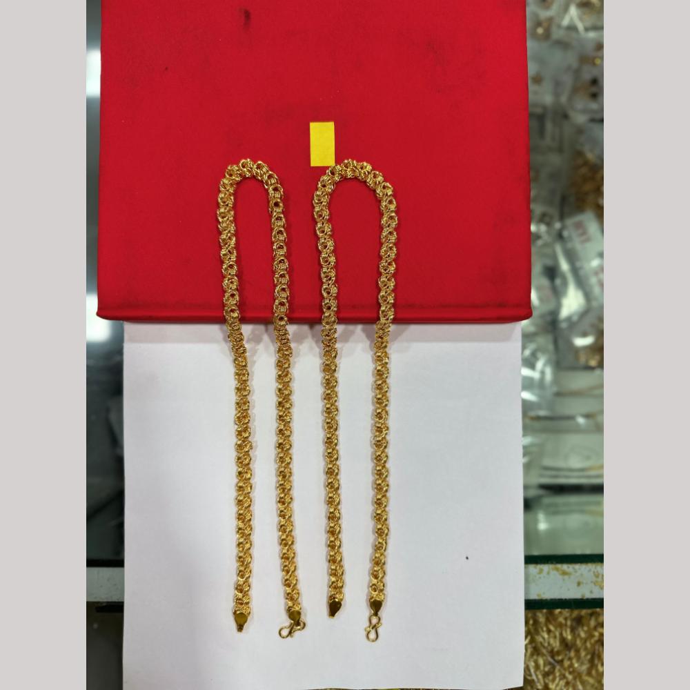 Pooja Sales Elegant Gold Plated Men's Chain