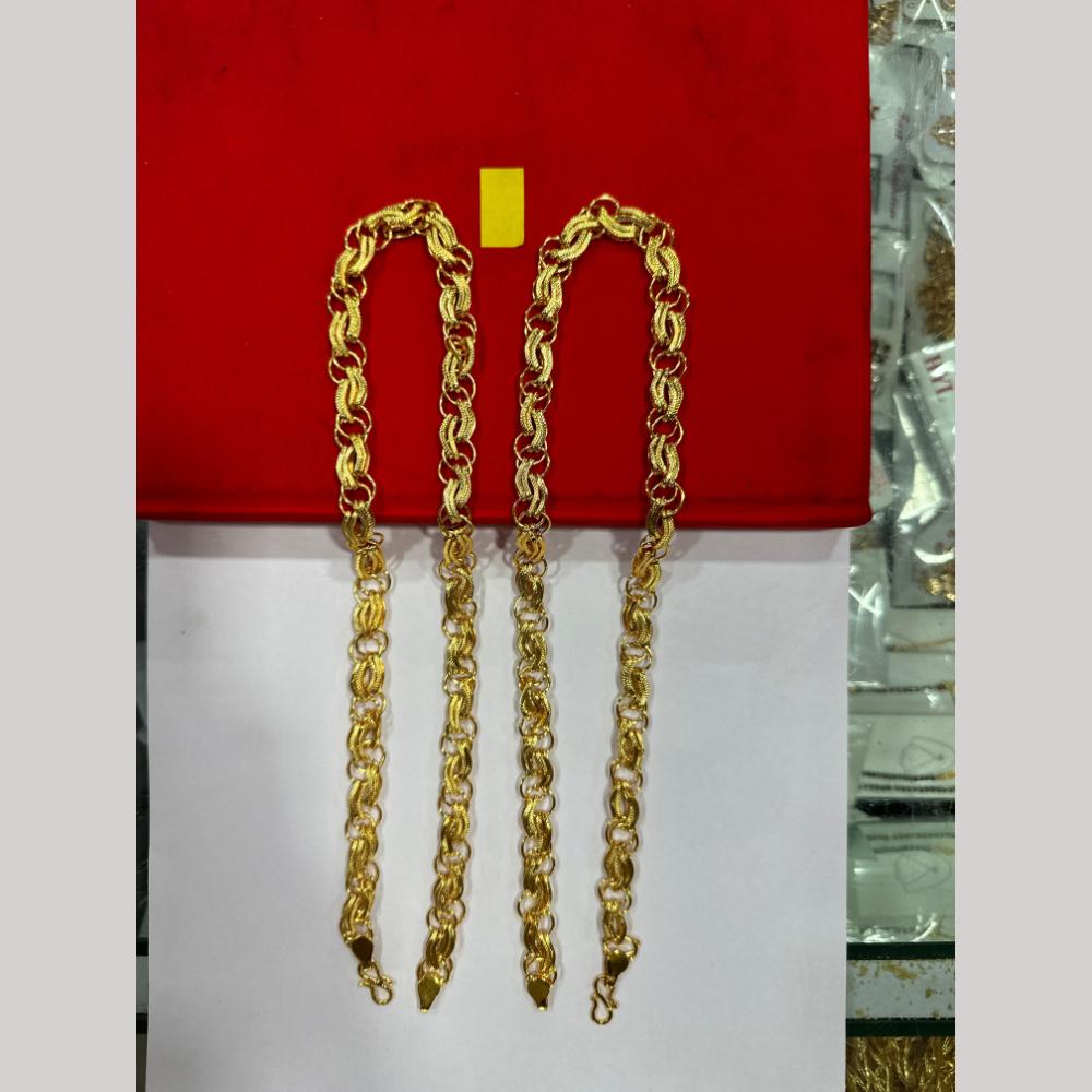 Pooja Sales Elegant Gold Plated Men's Chain