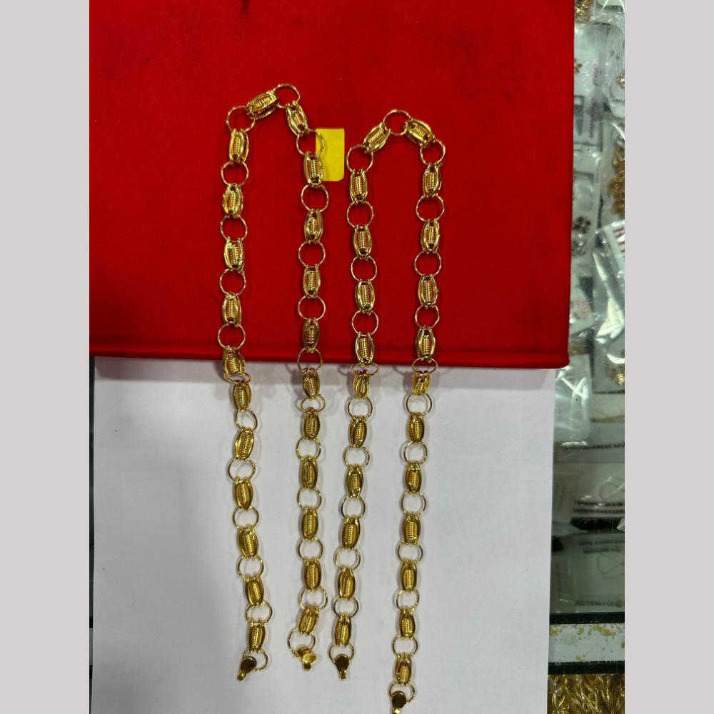 Pooja Sales Elegant Gold Plated Men's Chain