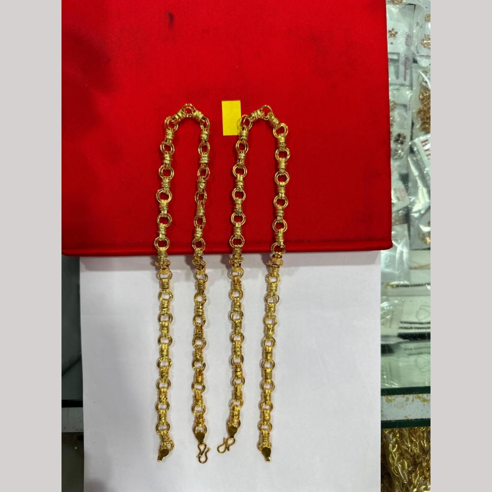 Pooja Sales Elegant Gold Plated Men's Chain