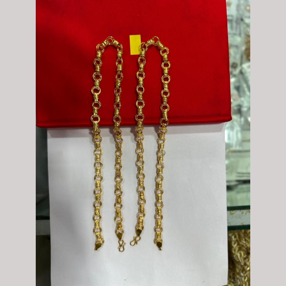 Pooja Sales Elegant Gold Plated Men's Chain