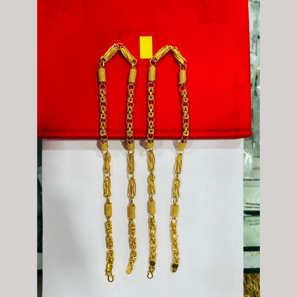 Pooja Sales Elegant Gold Plated Men's Chain