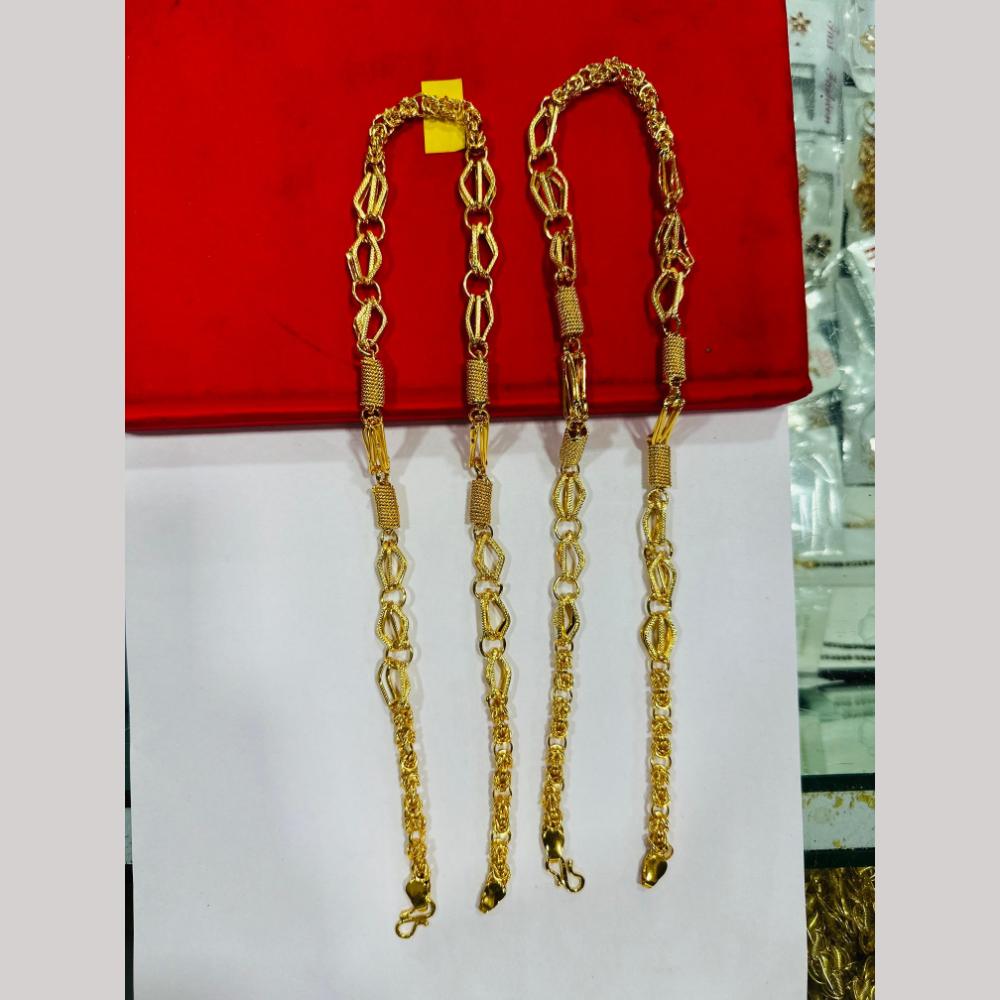 Pooja Sales Elegant Gold Plated Men's Chain