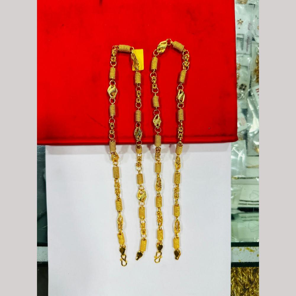 Pooja Sales Elegant Gold Plated Men's Chain