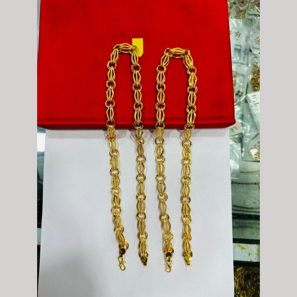 Pooja Sales Elegant Gold Plated Men's Chain