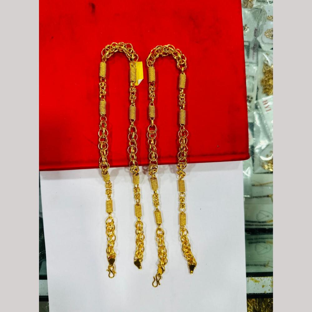 Pooja Sales Elegant Gold Plated Men's Chain