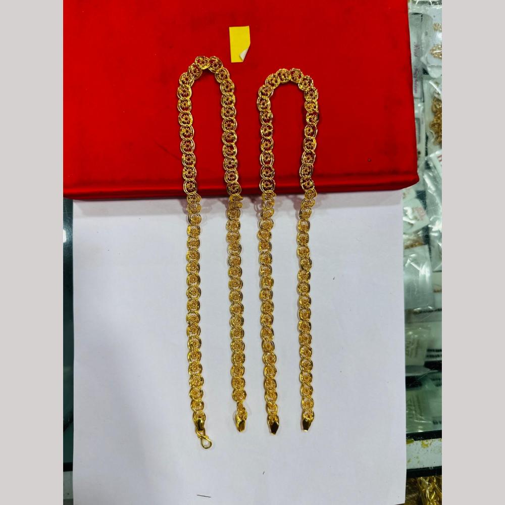 Pooja Sales Elegant Gold Plated Men's Chain