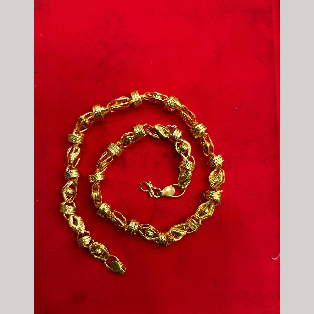 Pooja Sales Elegant Gold Plated Men's Chain