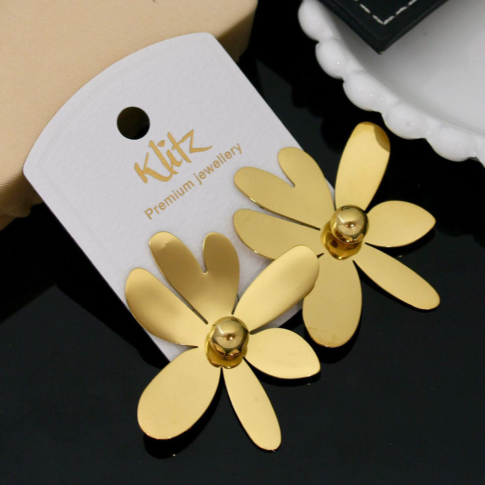 Klitz Stylish Stainless Steel Studs Earrings