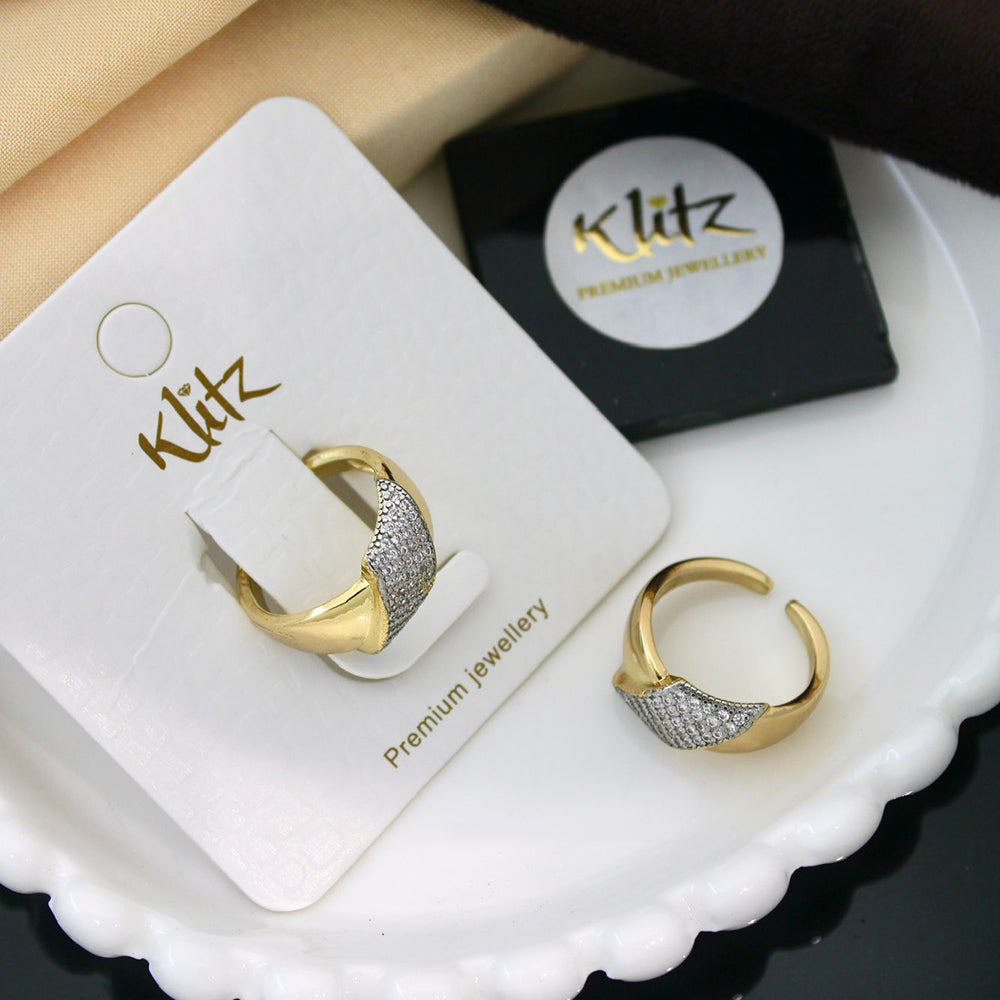 Klitz Sparkling Austrian Stone Cocktail Ring