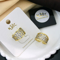Klitz Sparkling Austrian Stone Cocktail Ring