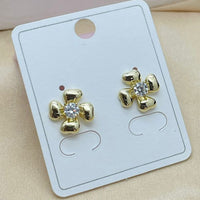 Klitz Stylish Stainless Steel Austrian Stone Studs Earrings