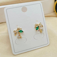 Klitz Stylish Stainless Steel Crystal And Austrian Stone Studs Earrings