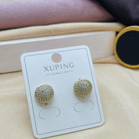 Klitz Stylish Stainless Steel Austrian Stone Studs Earrings