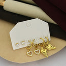Klitz Designer Crystal Stone Studs Earrings Multi Set (Assorted Desing)