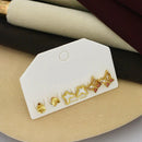 Klitz Designer Crystal Stone Studs Earrings Multi Set (Assorted Desing)