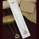 Klitz Premium Jewellery Stylish Kitty Shape And Meenakari Necklace (Pack of 12)
