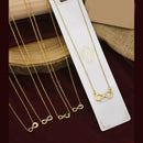 Klitz Premium Stainless Steel Crystal Stone Chain Necklace (Pack of 12)