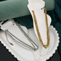 Klitz  Stylish Stainless Steel Layered Anklet / Payal  (Pack of 12)