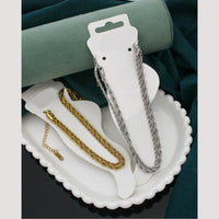 Klitz  Stylish Stainless Steel Layered Anklet / Payal  (Pack of 12)